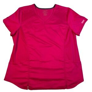 Cherokee Revolution WW607 Women's 2XL Pink V-Neck Scrub Top Medical Nurse Pocket